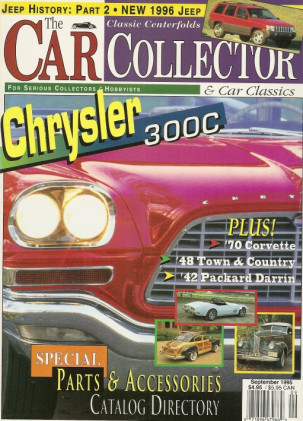 CAR COLLECTOR & CAR CLASSICS 1995 SEPT - 300C, '70 VETTE, '42 PACKARD DARRIN